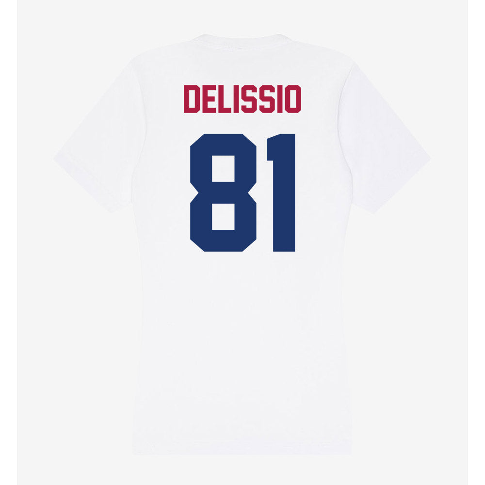 Detroit Mercy - NCAA Men's Lacrosse : Gio Delissio - Women's V-Neck T-Shirt-1
