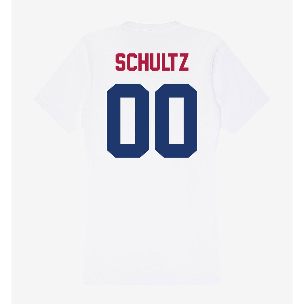 Detroit Mercy - NCAA Softball : Savannah Schultz - Women's V-Neck T-Shirt-1