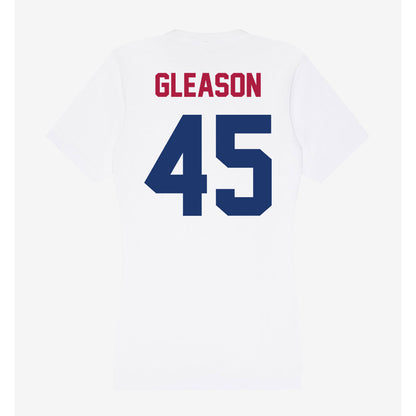 Detroit Mercy - NCAA Men's Lacrosse : Zach Gleason - Women's V-Neck T-Shirt-1