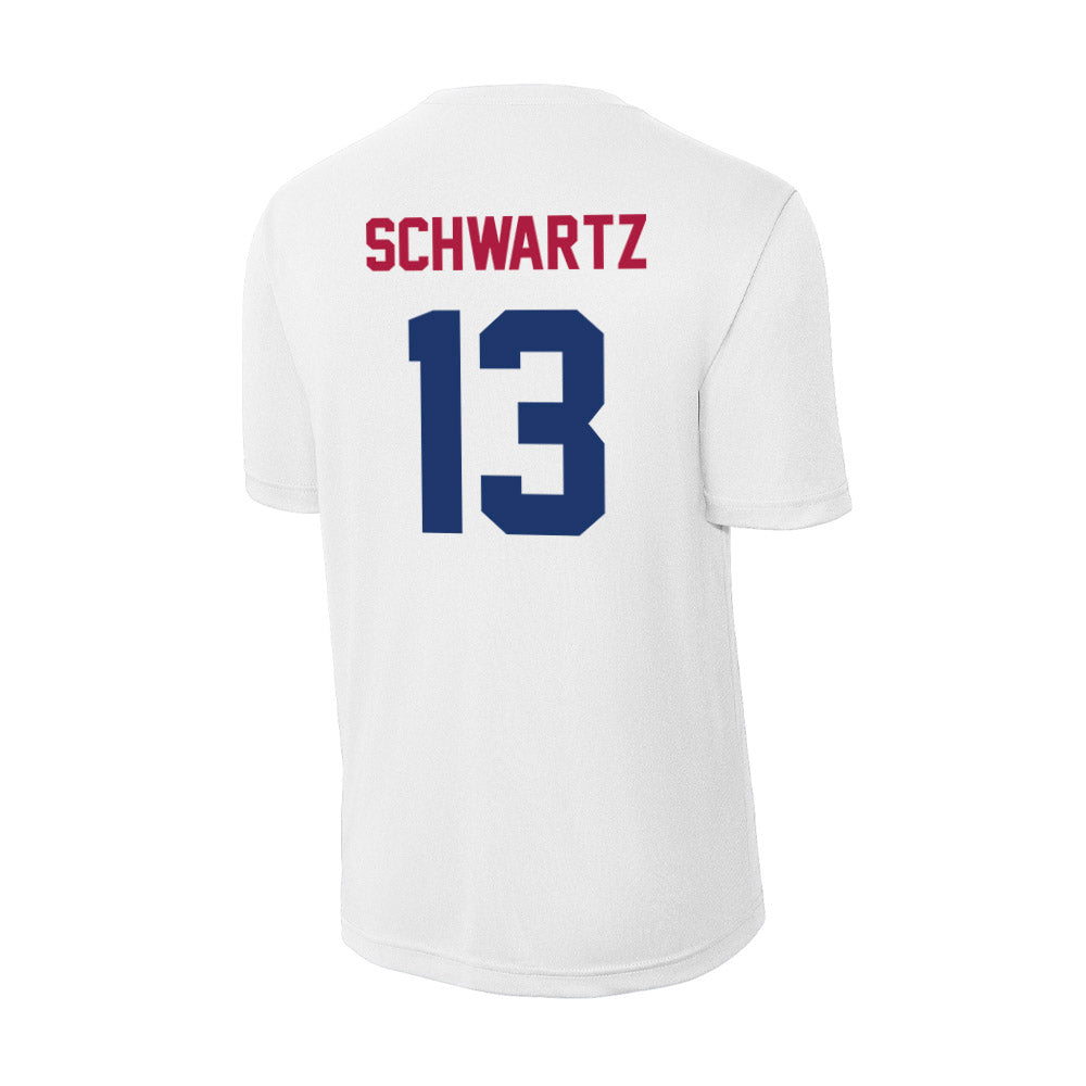 Detroit Mercy - NCAA Women's Basketball : Brendha Schwartz - Activewear T-Shirt-1