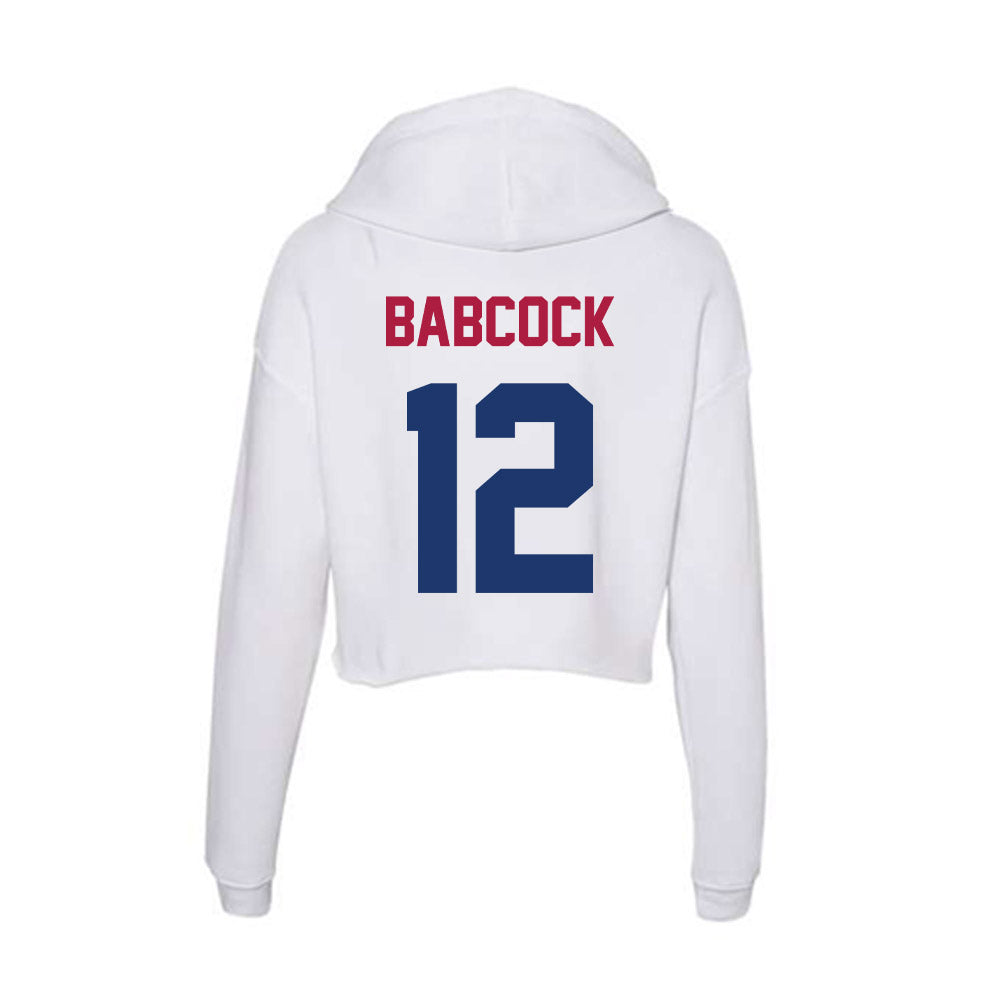 Detroit Mercy - NCAA Softball : Natalie Babcock - Women's Crop Fleece Hoodie-1