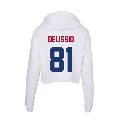Detroit Mercy - NCAA Men's Lacrosse : Gio Delissio - Women's Crop Fleece Hoodie-1