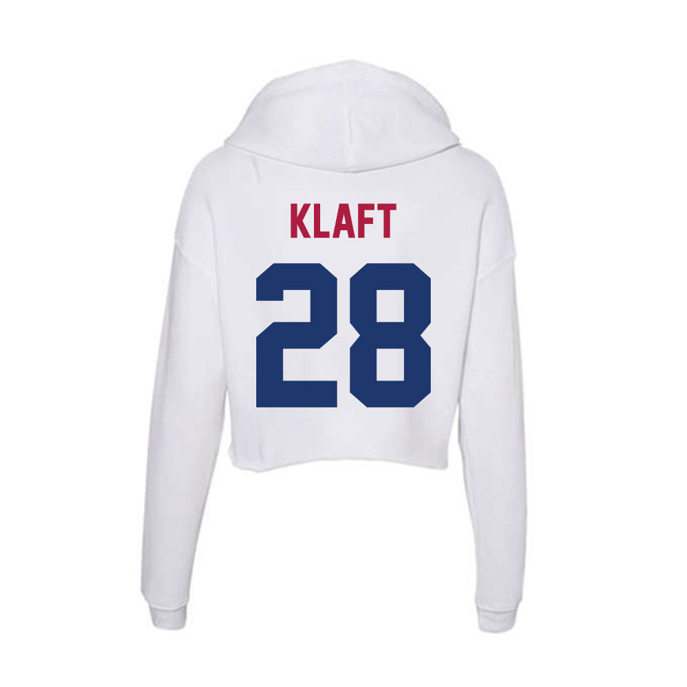 Detroit Mercy - NCAA Softball : Abby Klaft - Women's Crop Fleece Hoodie-1