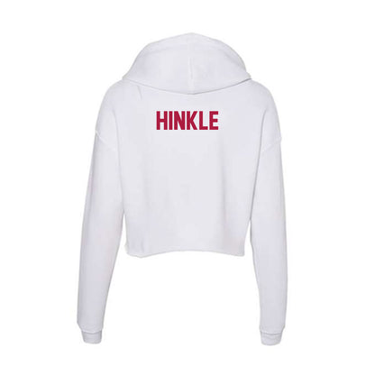 Detroit Mercy - NCAA Men's Track & Field : Avan Hinkle - Women's Crop Fleece Hoodie-1