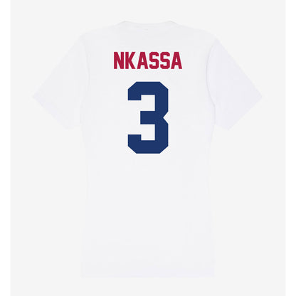 Detroit Mercy - NCAA Men's Soccer : Tom Nkassa - Women's V-Neck T-Shirt-1