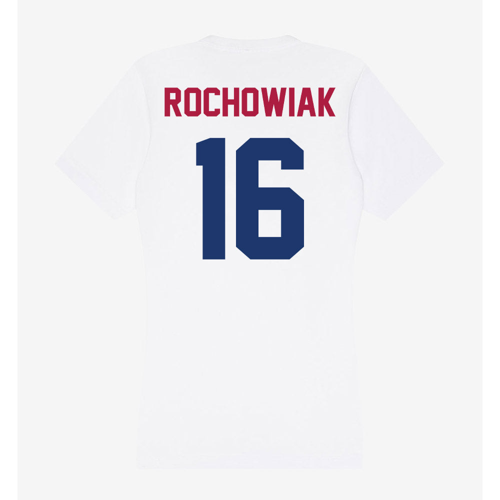 Detroit Mercy - NCAA Men's Lacrosse : Sam Rochowiak - Women's V-Neck T-Shirt-1