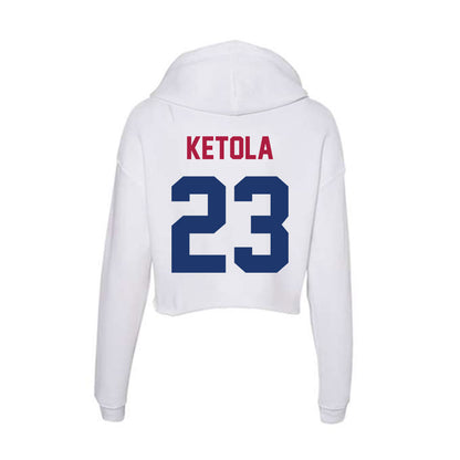 Detroit Mercy - NCAA Softball : Wendy Ketola - Women's Crop Fleece Hoodie-1