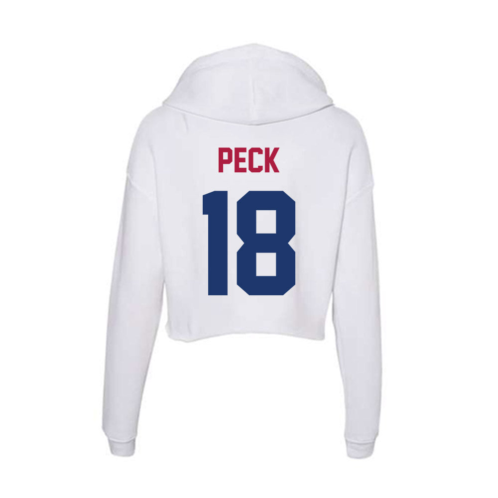Detroit Mercy - NCAA Women's Lacrosse : Jane Peck - Women's Crop Fleece Hoodie-1
