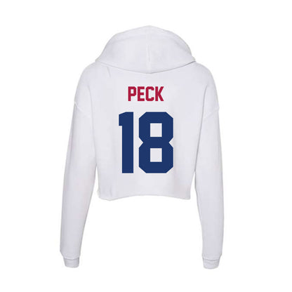 Detroit Mercy - NCAA Women's Lacrosse : Jane Peck - Women's Crop Fleece Hoodie-1