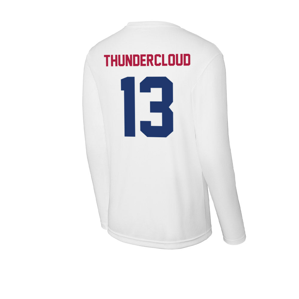 Detroit Mercy - NCAA Men's Lacrosse : Marcus Thundercloud - Activewear Long Sleeve T-Shirt-2