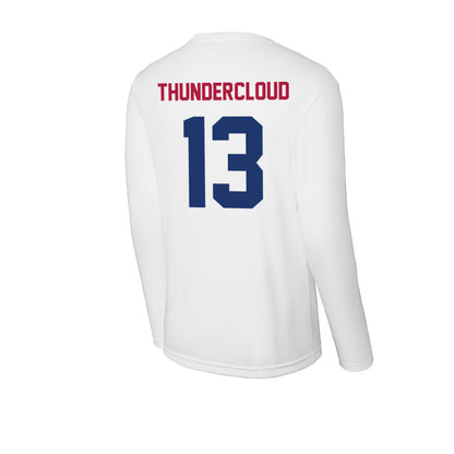 Detroit Mercy - NCAA Men's Lacrosse : Marcus Thundercloud - Activewear Long Sleeve T-Shirt-2