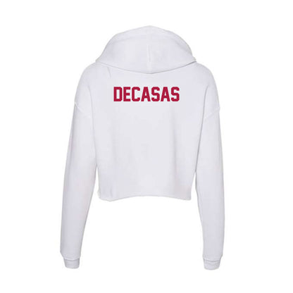 Detroit Mercy - NCAA Men's Track & Field : Joseph DeCasas - Women's Crop Fleece Hoodie-1