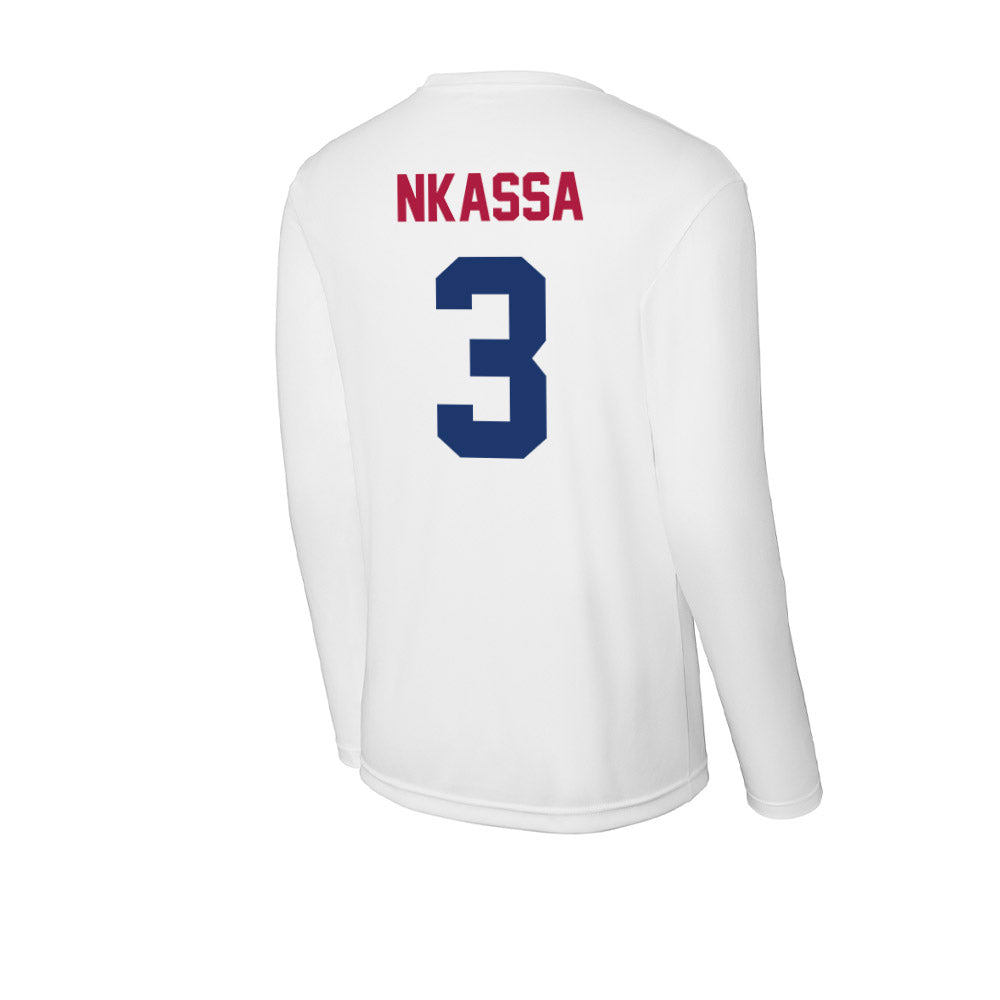 Detroit Mercy - NCAA Men's Soccer : Tom Nkassa - Activewear Long Sleeve T-Shirt-3