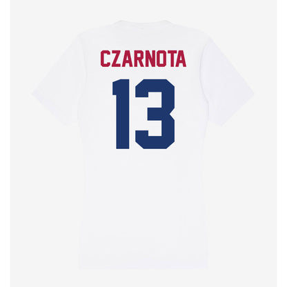 Detroit Mercy - NCAA Men's Lacrosse : Jacob Czarnota - Women's V-Neck T-Shirt-1