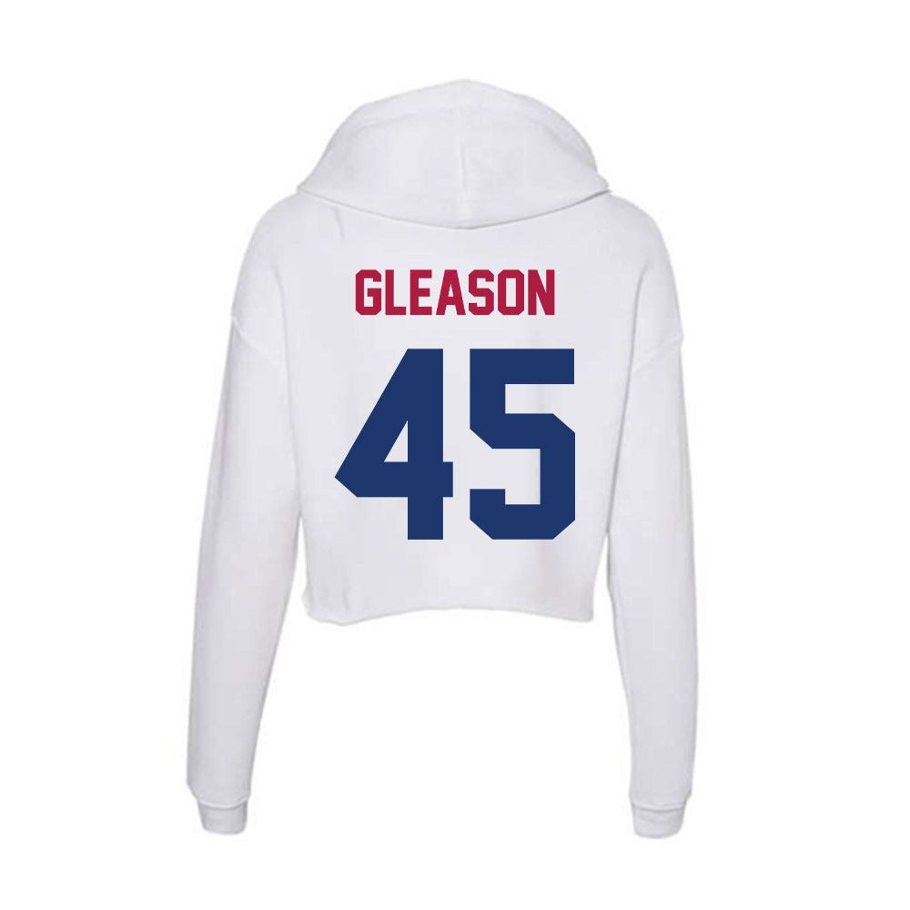 Detroit Mercy - NCAA Men's Lacrosse : Zach Gleason - Women's Crop Fleece Hoodie-1