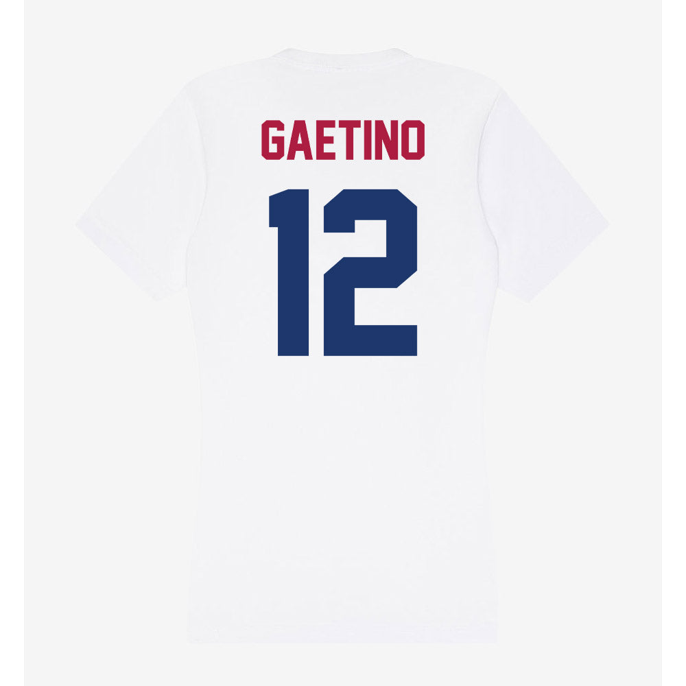Detroit Mercy - NCAA Men's Soccer : Hayden Gaetino - Women's V-Neck T-Shirt-1