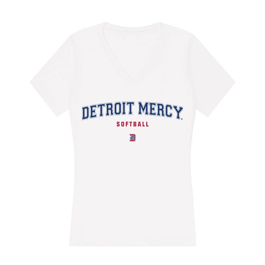 Detroit Mercy - NCAA Softball : Jaycee Reams - Women's V-Neck T-Shirt-0