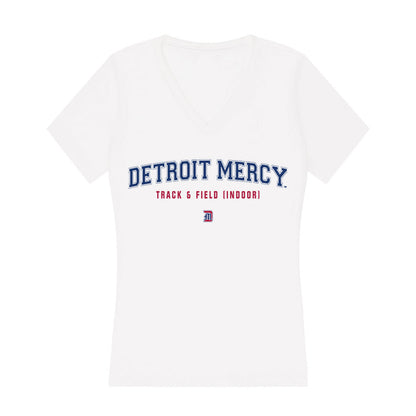 Detroit Mercy - NCAA Women's Track & Field : Haley Lipscomb - Women's V-Neck T-Shirt-0