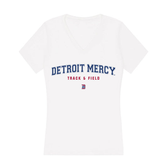 Detroit Mercy - NCAA Men's Track & Field : Kyle Falls - Women's V-Neck T-Shirt-0