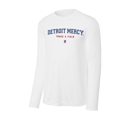 Detroit Mercy - NCAA Men's Track & Field : Avan Hinkle - Activewear Long Sleeve T-Shirt-1