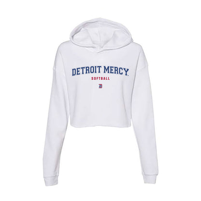 Detroit Mercy - NCAA Softball : Jaycee Reams - Women's Crop Fleece Hoodie-0