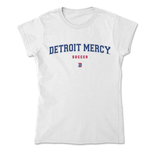 Detroit Mercy - NCAA Men's Soccer : Hayden Gaetino - Soft Style Women’s T-Shirt-0