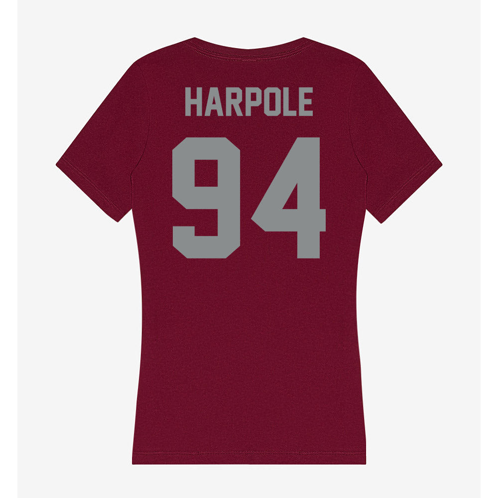 Montana - NCAA Football : Cole Harpole - Women's V-Neck T-Shirt-1