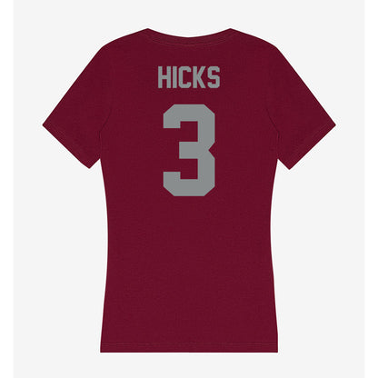 Montana - NCAA Men's Basketball : Brooklyn Hicks - Women's V-Neck T-Shirt-1