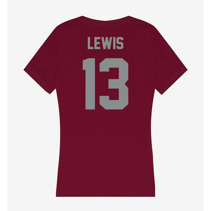 Montana - NCAA Women's Soccer : Elli Lewis - Women's V-Neck T-Shirt-1
