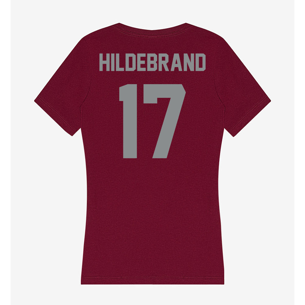 Montana - NCAA Women's Soccer : Mackenzie Hildebrand - Women's V-Neck T-Shirt-1
