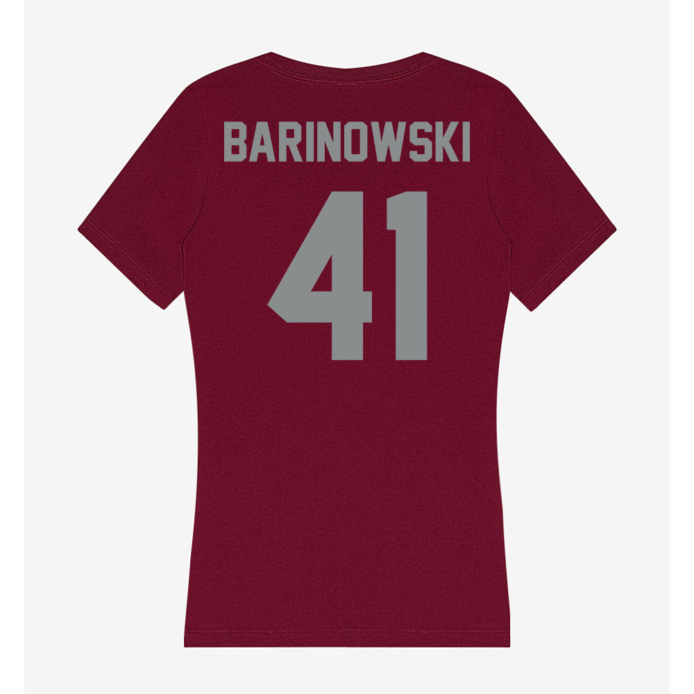 Montana - NCAA Football : Ryder Barinowski - Women's V-Neck T-Shirt-1