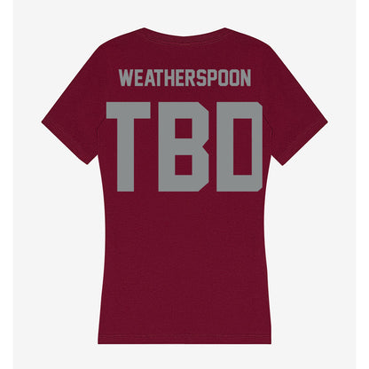Montana - NCAA Football : Rodney Weatherspoon - Women's V-Neck T-Shirt-1