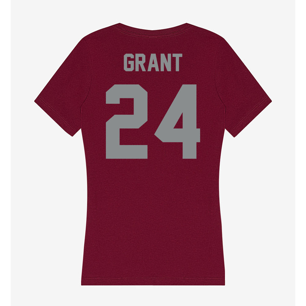 Montana - NCAA Women's Soccer : Kiera Grant - Women's V-Neck T-Shirt-1