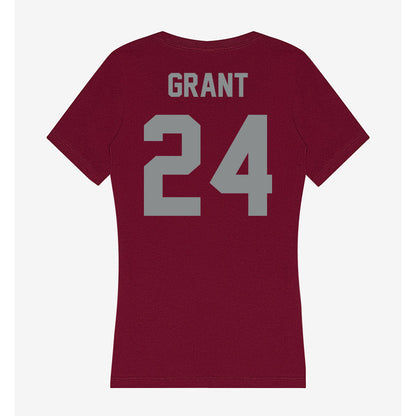 Montana - NCAA Women's Soccer : Kiera Grant - Women's V-Neck T-Shirt-1