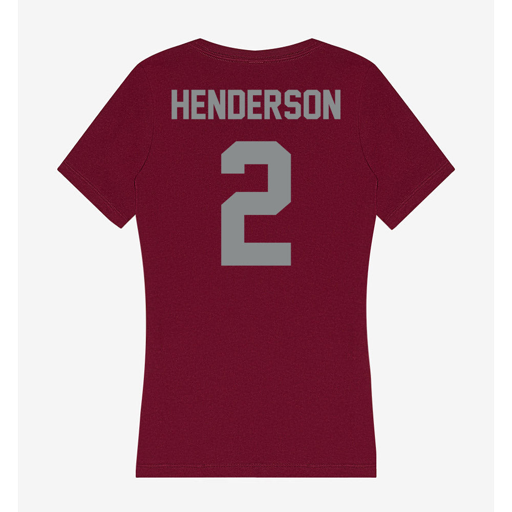 Montana - NCAA Men's Basketball : Chaseh Henderson - Women's V-Neck T-Shirt-1