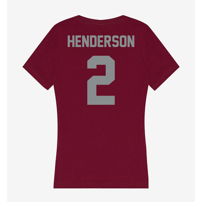 Montana - NCAA Men's Basketball : Chaseh Henderson - Women's V-Neck T-Shirt-1