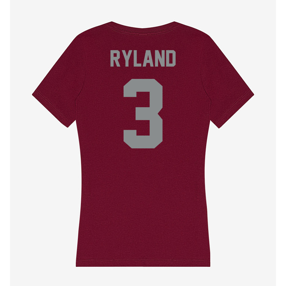 Montana - NCAA Women's Volleyball : Grace Ryland - Women's V-Neck T-Shirt-1