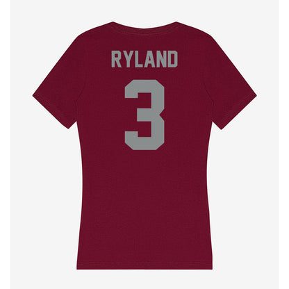 Montana - NCAA Women's Volleyball : Grace Ryland - Women's V-Neck T-Shirt-1