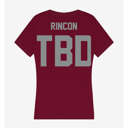 Montana - NCAA Football : Elijah Rincon - Women's V-Neck T-Shirt-1