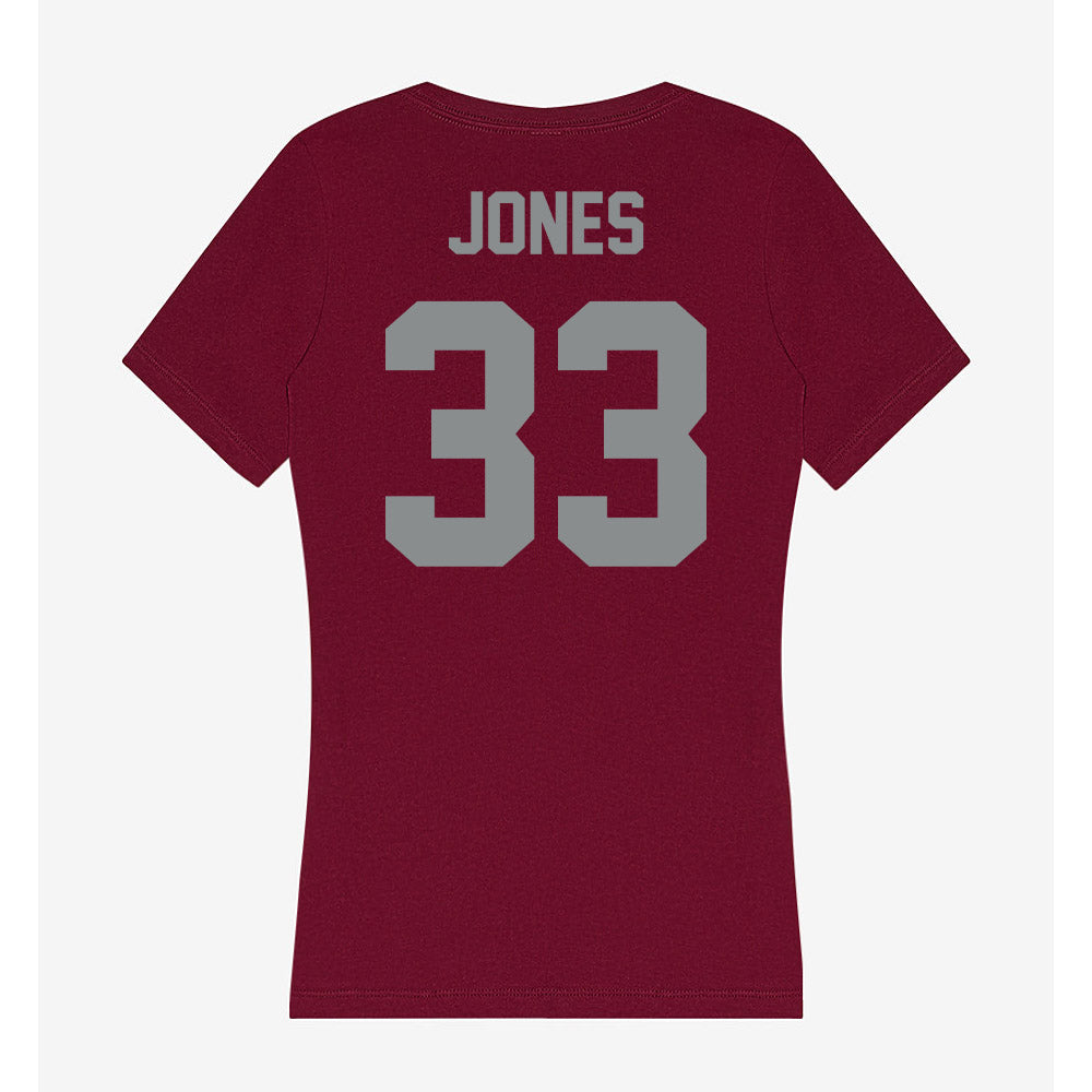 Montana - NCAA Football : Taylor Jones - Women's V-Neck T-Shirt-1
