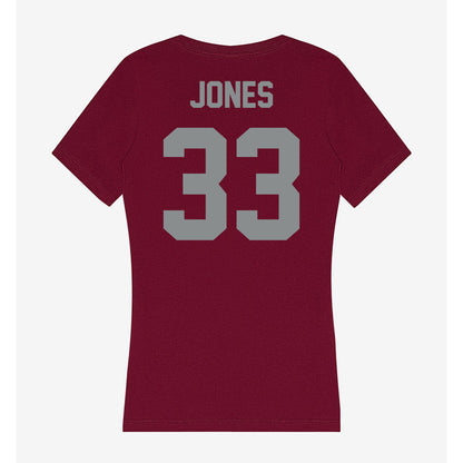 Montana - NCAA Football : Taylor Jones - Women's V-Neck T-Shirt-1
