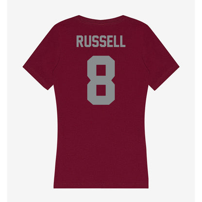 Montana - NCAA Women's Soccer : Grace Russell - Women's V-Neck T-Shirt-1