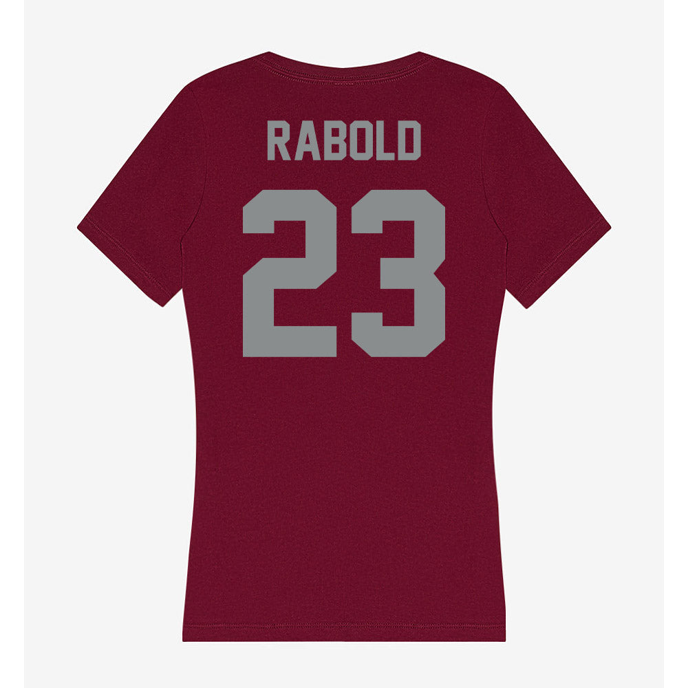 Montana - NCAA Women's Soccer : Alexis Rabold - Women's V-Neck T-Shirt-1