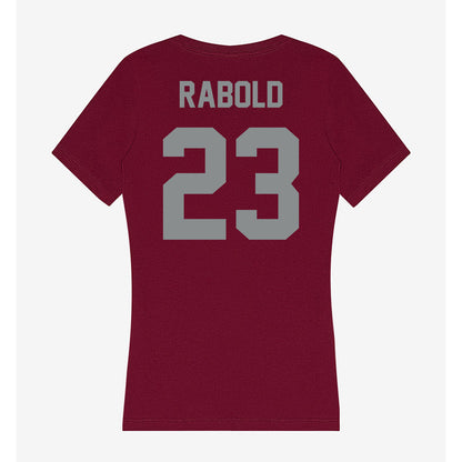 Montana - NCAA Women's Soccer : Alexis Rabold - Women's V-Neck T-Shirt-1