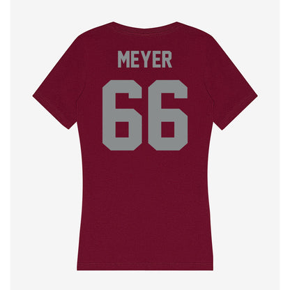 Montana - NCAA Football : Ezra Meyer - Women's V-Neck T-Shirt-1