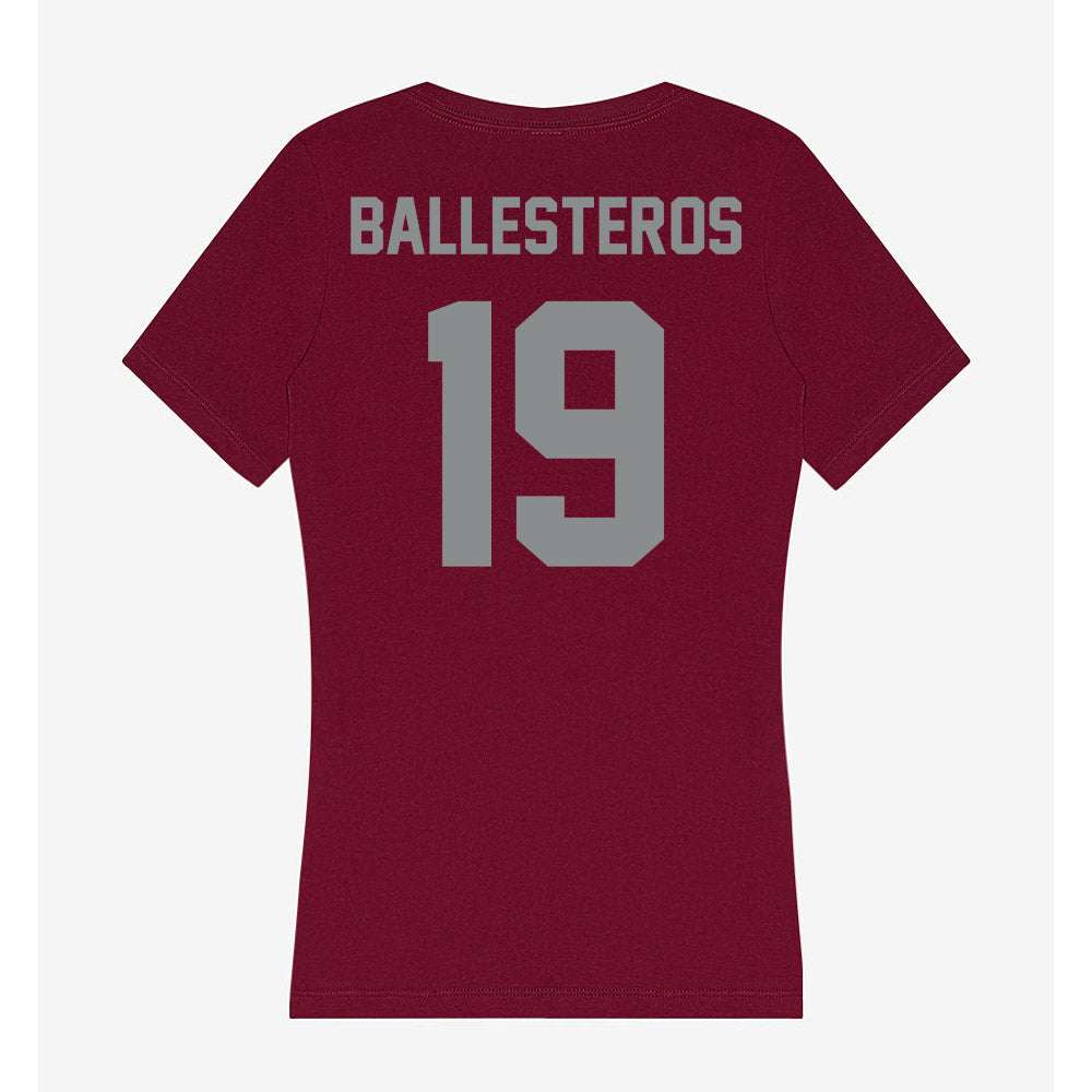 Montana - NCAA Women's Soccer : Sofia Ballesteros - Women's V-Neck T-Shirt-1