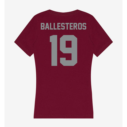 Montana - NCAA Women's Soccer : Sofia Ballesteros - Women's V-Neck T-Shirt-1