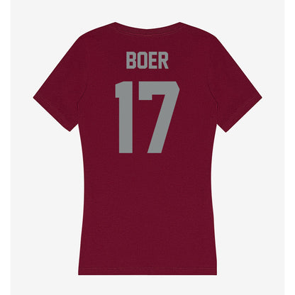 Montana - NCAA Softball : Hailey Boer - Women's V-Neck T-Shirt-1