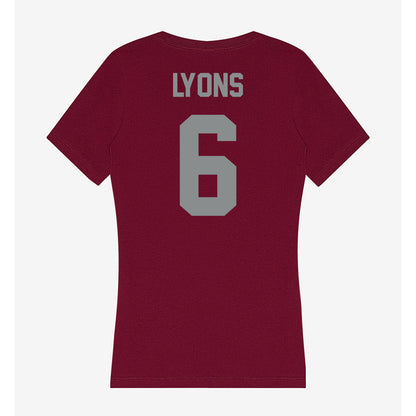 Montana - NCAA Football : Legend Lyons - Women's V-Neck T-Shirt-1