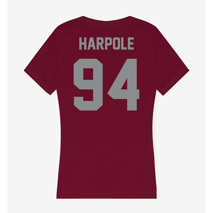 Montana - NCAA Football : Cole Harpole - Women's V-Neck T-Shirt-1